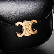 Celine Teen Besace Triomphe In Black Gold 18.5x16x.6cm - 2