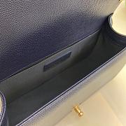 Chanel Leboy Bag Caviar Navy Blue Gold 25cm - 5