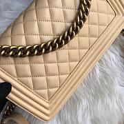 Chanel Leboy Lambskin Beige Gold 25cm - 3