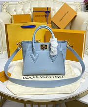 Louis Vuitton LV On My Side PM Blue 25x20x12cm - 1