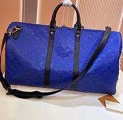 Louis Vuitton LV Keepall Bandoulière 55 Blue 55x31x26cm - 4