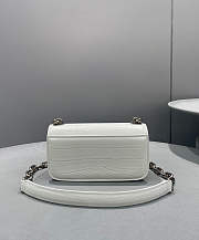 Balenciaga Gossip XS Bag With Chain White 19x10x7cm - 3