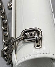 Balenciaga Gossip XS Bag With Chain White 19x10x7cm - 4