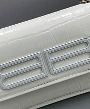 Balenciaga Gossip XS Bag With Chain White 19x10x7cm - 6
