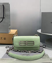 Balenciaga Gossip XS Bag With Chain Greeb 19x10x7cm - 1