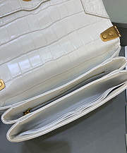 Balenciaga Triplet Small Bag Crocodile Embossed White 21x12x8cm - 3