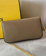 Fendi Wallet On Chain With Pouches Grey 21x13x3cm - 5