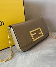 Fendi Wallet On Chain With Pouches Grey 21x13x3cm - 2