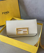 Fendi Wallet On Chain With Pouches White 21x13x3cm - 1