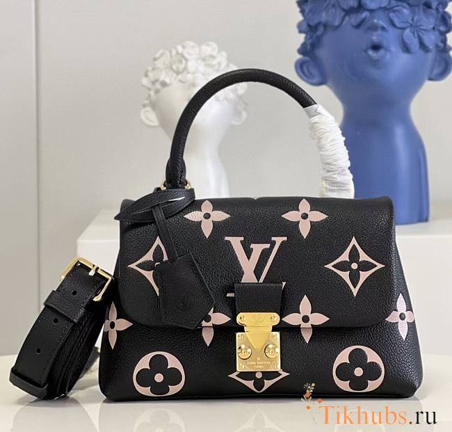 Louis Vuitton LV Madeleine BB Monogram S-lock Black Beige 24x17x8.5cm - 1