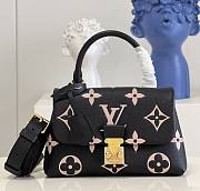 Louis Vuitton LV Madeleine BB Monogram S-lock Black Beige 24x17x8.5cm - 1