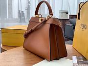 Fendi Peekaboo ISEEU Medium handbag Brown 33.5×25.5x13cm - 5