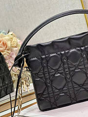 Dior Lady Top Handle Drawstring Mini Bag Black 19x13x5cm - 2