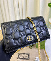 Gucci GG Matelasse Chain Wallet Black 20x12.5x4cm - 3