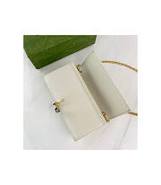 Gucci Jackie 1961 Chain Wallet White 19x10x3cm - 4