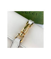 Gucci Jackie 1961 Chain Wallet White 19x10x3cm - 3