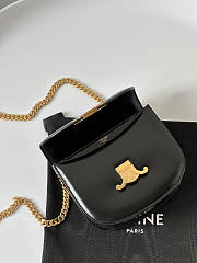 Celine Teen Chain Besace Triomphe Black 19x15x6cm - 3