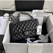 Chanel Flap Bag Lambskin Silver Hardware Size 25 cm - 1