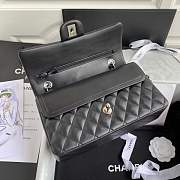 Chanel Flap Bag Lambskin Silver Hardware Size 25 cm - 3