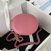 Chanel New Round Bucket Bag Pink 16x13x11cm - 4