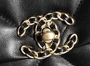 Chanel 19 Flap Bag Black Lambskin Gold 30x20x10cm - 2