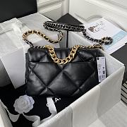 Chanel 19 Flap Bag Black Gold Hardware 26cm - 2