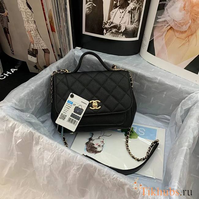 Chanel Business Affinity Bag Black 19x14x7cm - 1