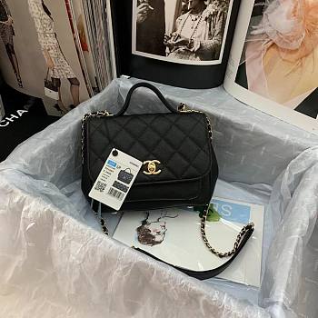 Chanel Business Affinity Bag Black 19x14x7cm