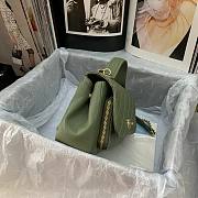Chanel Business Affinity Bag Caviar Green Gold 19x14x7cm - 4