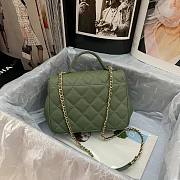 Chanel Business Affinity Bag Caviar Green Gold 19x14x7cm - 2