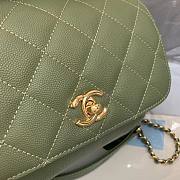 Chanel Business Affinity Bag Caviar Green Gold 19x14x7cm - 3