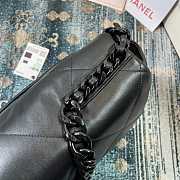 Chanel 19 Maxi Handbag Lambskin Black 36x25x11cm - 4