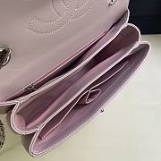 Chanel Trendy Handle Bag Lambskin Light Pink Silver 25cm - 6