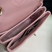 Chanel Trendy Handle Bag Lambskin Pink Gold 25cm - 5