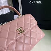 Chanel Trendy Handle Bag Lambskin Pink Gold 25cm - 6