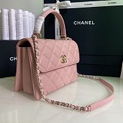 Chanel Trendy Handle Bag Lambskin Pink Gold 25cm - 2