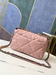 Chanel 19 Flap Bag Pink Gold Lambskin 26cm - 2