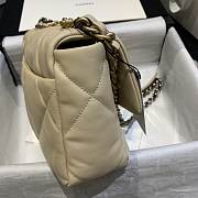 Chanel 19 Flap Bag Beige Gold Lambskin 26cm - 6