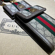 Gucci Ophidia GG Mini Bag And Detachable Brown Wallet  - 5