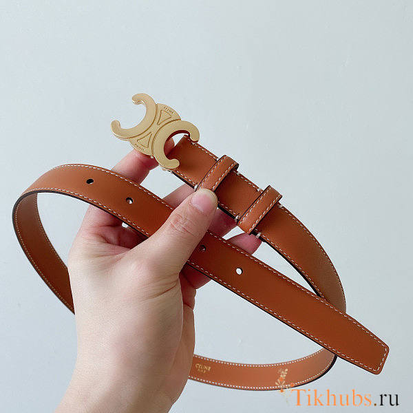 Celine Brown Belt Width 2.5cm - 1