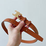 Celine Brown Belt Width 2.5cm - 1