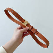 Celine Brown Belt Width 2.5cm - 5