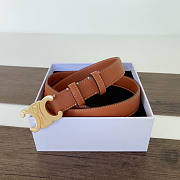 Celine Brown Belt Width 2.5cm - 4