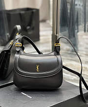 YSL Charlie Medium Shoulder Bag In Smooth Leather Black 23x17x4cm - 1