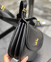 YSL Charlie Medium Shoulder Bag In Smooth Leather Black 23x17x4cm - 2