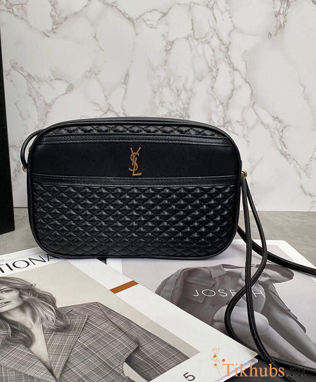 YSL Victoire Camera Black Bag 21x14x6cm - 1