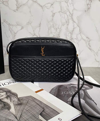 YSL Victoire Camera Black Bag 21x14x6cm