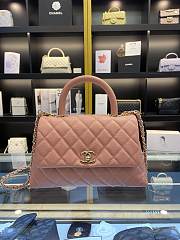 Chanel Coco Caviar Leather Handle Pink Size 24 cm - 1