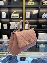 Chanel Coco Caviar Leather Handle Pink Size 24 cm - 6