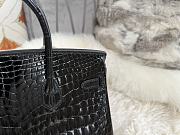 Hermes Birkin Crocodile Black Gold 25cm - 6